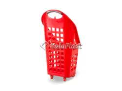 سبد خرید چرخدار فروشگاهی تمام پلاستیکی لستر