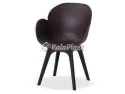 صندلی دسته دار صدف با پایه پلاستیکی