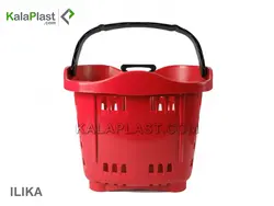 سبد خرید چرخدار فروشگاهی تمام پلاستیکی ایلیکا