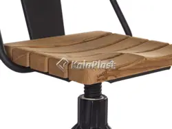 صندلی چرخشی نوید با رویه چوب ( ترمو وود )