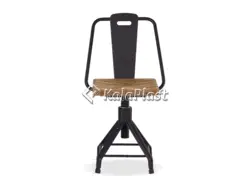 صندلی چرخشی نوید با رویه چوب ( ترمو وود )