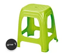 پک 6 عددی چهارپایه 50 سانت پهن کد 1217