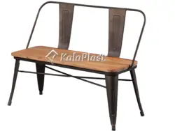 نیمکت پایه فلزی با رویه pvc تولیکس