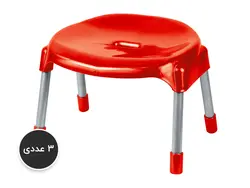 پک 3 عددی چهارپایه فلزی کوتاه کد 862