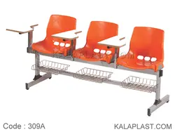 نیمکت آموزشی 3 نفره با جاکتابی قید دار کد 309A