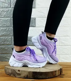 خرید تکی از تولیدی کفش شیک کتونی اسپرت زنانه دخترانه زنانه مدل یاموتا  زیره پیو راحت ابی سفید