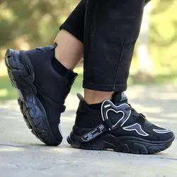 کفش کالج  راحتی زنانه  دخترانه قلبی مدل پرفروش  جیر ارسال درب منزل