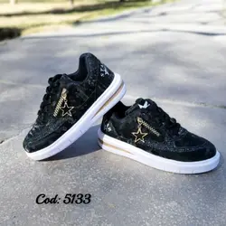 حراج ویژه این هفته کفش اسپرت بچگانه  پتینه لمه چسبی زیره پیو مشکی 5133