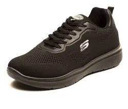 کفش اسپرت مخصوص پیاده روی مردانه فوق العاده شیک و راحت  مدل اسچیکرز رنگ مشکی تمام بندی  4344