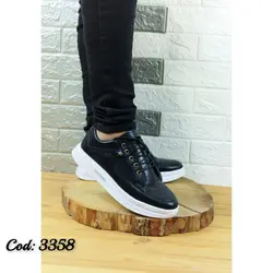 ارسال رایگان کفش اسپرت ونس  مردانه فوق العاده شیک و راحت  مدل ستاره خوش رنگ مشکی  3358