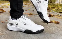 کفش کتونی  اسپرت مردانه فوق العاده شیک و راحت زیره پیو طبی درجه یک سفید زیره پیو مدل ورلدکاپ وردکاپ