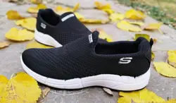 کفش اسپرت مخصوص پیاده روی مردانه فوق العاده شیک و راحت  مدل اسچیکرز رنگ مشکی