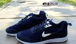 خرید کفش اسپرت مردانه بزرگ پا فوق العاده شیک و راحت رنگ سورمه ای