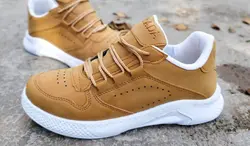 کفش اسپرت مردانه فوق العاده شیک و راحت  مدل پرادا شیک وراحت خردلی