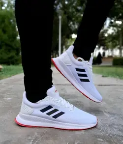 کفش اسپرت مردانه ادیداس فوق العاده شیک و راحت زیره طبی مشکی نارنجی