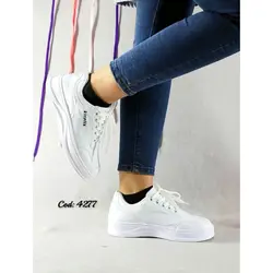 کفش ونس  کتونی اسپرت زنانه دخترانه زنانه سفید