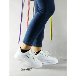 کفش ونس  کتونی اسپرت زنانه دخترانه زنانه سفید