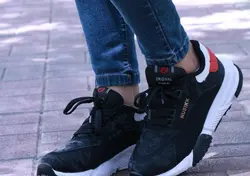 کفش کتونی اسپرت زنانه دخترانه زنانه مدل نبوک پتینه مشکی NUBIKK