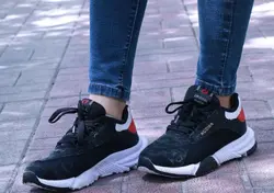 کفش کتونی اسپرت زنانه دخترانه زنانه مدل نبوک پتینه مشکی NUBIKK