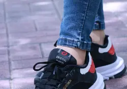 کفش کتونی اسپرت زنانه دخترانه زنانه مدل نبوک پتینه مشکی NUBIKK