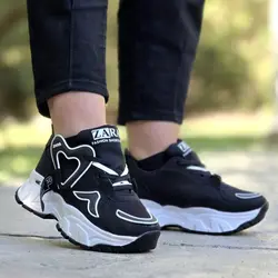 کفش کالج  راحتی زنانه  دخترانه قلبی نفتی مدل  جیر