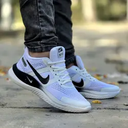 فروش ویژه کفش نیم بوت ساقدار  مردانه پسرانه مدل برشکا  سفید مشکی نرم و راحت  با ارسال رایگان