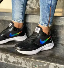 کفش کتونی اسپرت مدل نایک زیره کپسولی  مردانه شیک و با دوام  طوسی سبز با ارسال رایگان  3681