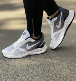 کفش کتونی اسپرت مدل نایک زیره پیو مردانه پسرانه سفید  با ارسال رایگان