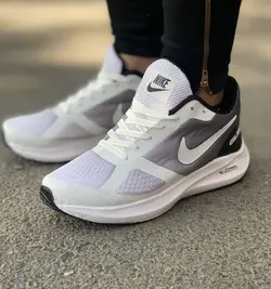 کفش کتونی اسپرت مدل نایک زیره پیو مردانه پسرانه سفید  با ارسال رایگان