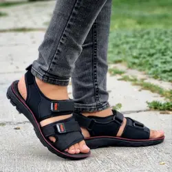 حراج محدود دمپایی صندل  مردانه پسرانه قوق العاده با کیفیت مشکی کشی تمام با ارسال رایگان