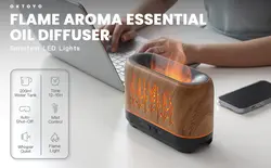 بخور هوا و پخش کننده اسانس و مرطوب کننده  هوا آروما مدل Airthereal Flame Diffuser with Remote Control