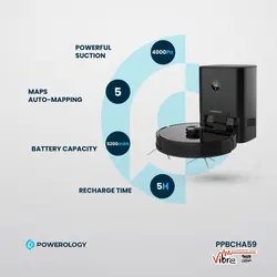 جارو رباتیک هوشمند پاورلوژی مدل Powerology Smart Station با گارانتی