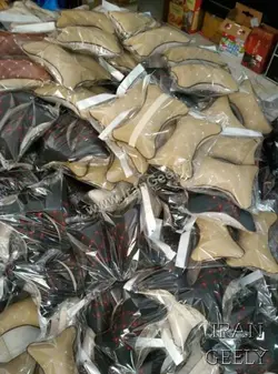 یک جفت بالش پشت گردن چرمی درجه یک( قیمت ویژه )