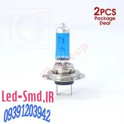 یک جفت لامپ H7 هالوژن 12V 100W  (قیمت ویژه حراجی)