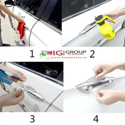 4عدد برچسب محافظ کاسه دستگیره درب خودرو ( قیمت ویژه )