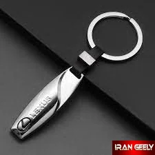 جاسوئیچی جدید استیل/چرم دراپ  Drop با لوگو لکسوس