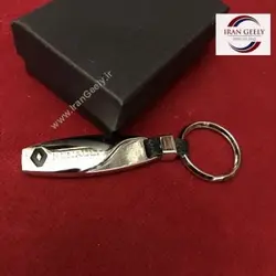 جاسوئیچی جدید استیل/چرم دراپ  Drop با لوگو رنو