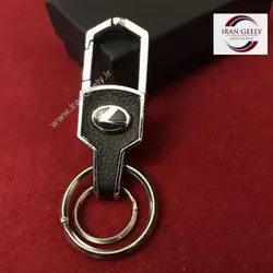 لاکچری چرم و استیل + ۲ حلقه و آویز لکسوس