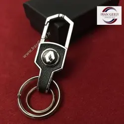 لاکچری چرم و استیل + ۲ حلقه و آویز رنو