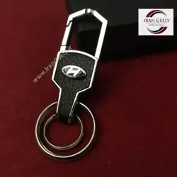 لاکچری چرم و استیل + ۲ حلقه و آویز هیوندای
