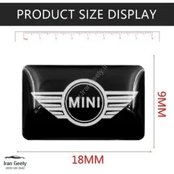 یک عدد برچسب  اپوکسی با لوگوی   Mini Cooper