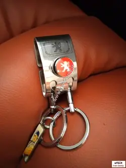 جا کلیدی کمری با لوگو پژو