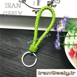 جا کلیدی چرم بافته - تک رنگ