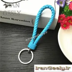 جا کلیدی چرم بافته - تک رنگ