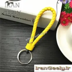 جا کلیدی چرم بافته - تک رنگ