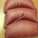 بالش چرمی کنسول وسط زرشکی