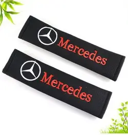 پد گلدوزی شده کمربند ایمنی با لوگو مرسدس بنز