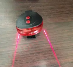 چراغ عقب دوچرخه 7 حالته و لیزر دو خطی