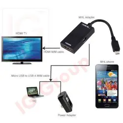 MHL Mirco USB to HDMI Cable HDTV Adapter