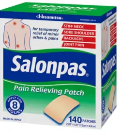 چسب تسکین دهنده درد salonpas ساخت ژاپن